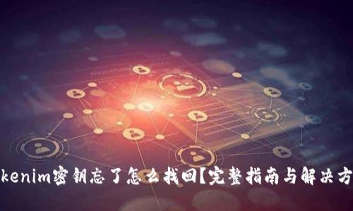 Tokenim密钥忘了怎么找回？完整指南与解决方案